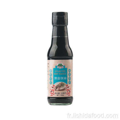 Poisson sauce à la vapeur soja bouteille de verre 150ml